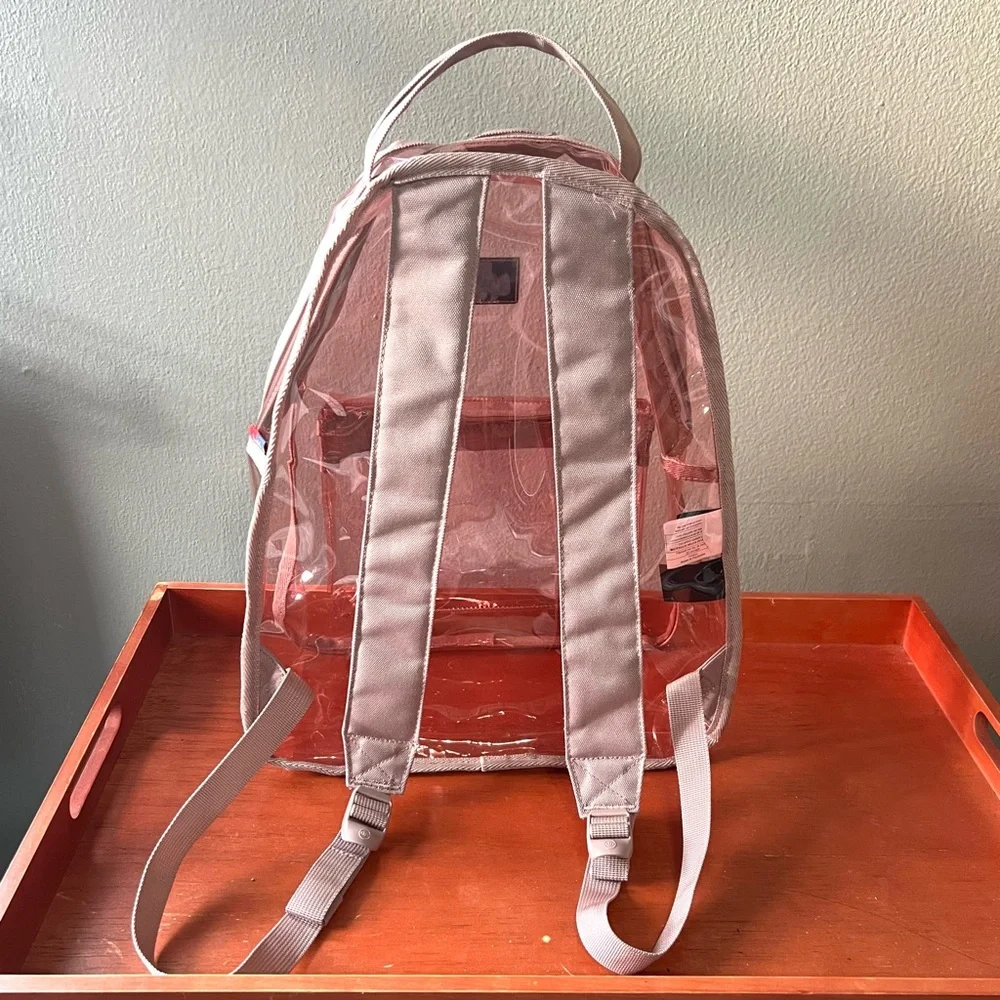 Herschel Supply Company Clear PVC Backpack with Pink Trim - Picture 2 of 14